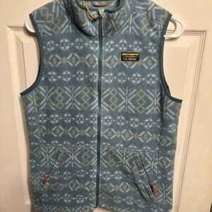 L.L. Bean Sea Foam Fleece Vest